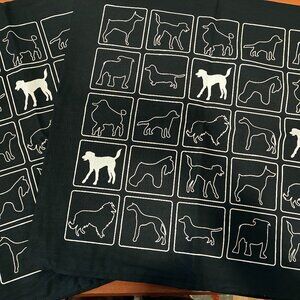 Two new dog-themed pillow covers by LU Prints of Canada.